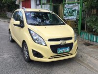 Yellow Chevrolet Spark 2013 Hatchback for sale in Manila 