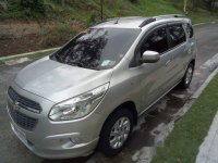 Silver Chevrolet Spin 2015 Automatic Gasoline for sale