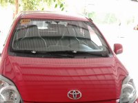 Red Toyota Wigo 2015 Hatchback for sale in Batangas