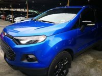 Selling Blue Ford Ecosport 2017 at 37800 km