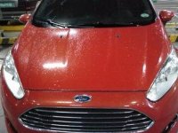 Orange Ford Fiesta 2014 Automatic Gasoline for sale 
