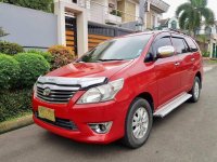 Red Toyota Innova 2013 for sale in Manila