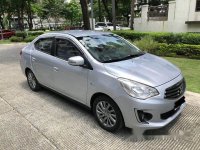 Silver Mitsubishi Mirage G4 2015 Automatic Gasoline for sale 