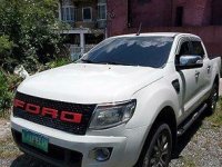 White Ford Ranger 2014 Automatic Diesel for sale in Quezon City