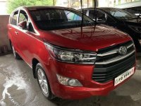 Red Toyota Innova 2019 Manual for sale 
