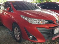 Red Toyota Vios 2018 Manual Gasoline for sale 