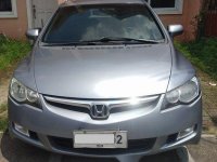 Selling Silver Honda Civic 2008 at 98000 km 