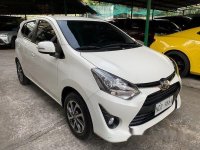White Toyota Wigo 2017 at 11000 km for sale