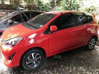 Red Toyota Wigo 2019 Manual for sale 