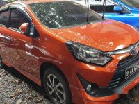 Selling Orange Toyota Wigo 2018 Automatic Gasoline 