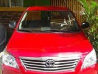 Red Toyota Innova 2012 at 55000 km for sale in Imus