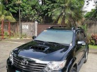 Black Toyota Fortuner 2014 Automatic Diesel for sale 