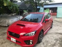 Red Subaru Wrx 2015 at 21000 km for sale 