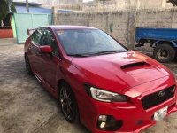 Red Subaru Wrx 2015 Manual Gasoline for sale