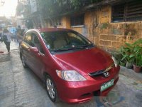 Red Honda City 2005 Automatic Gasoline for sale 