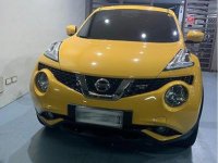 Yellow Nissan Juke 2016 Automatic Gasoline for sale 