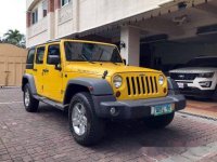 Yellow Jeep Wrangler 2011 Automatic Gasoline for sale  