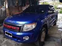 Sell Blue 2014 Ford Ranger at 99000 km 