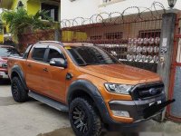 Selling Orange Ford Ranger 2016 at 21000 km 