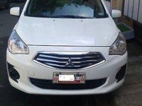 Selling White Mitsubishi Mirage G4 2015 Manual Gasoline  