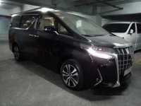 Black Toyota Alphard 2019 Automatic Gasoline for sale 