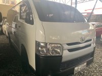White Toyota Hiace 2018 Van Manual for sale in Quezon City 