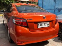 Orange Toyota Vios 2017 for sale in Makati