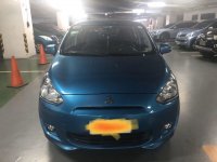 Blue Mitsubishi Mirage 2015 for sale in Automatic