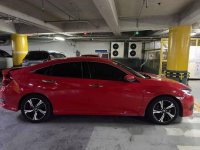 Sell Red 2017 Honda Civic at 13000 km 