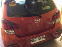 Orange Toyota Wigo 2019 Automatic for sale 
