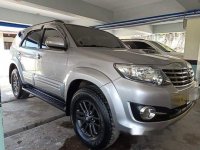 Silver Toyota Fortuner 2015 for sale in Batangas