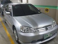 Silver Honda Civic 2002 at 160000 km for sale 