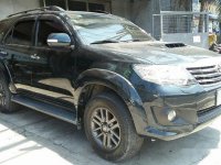 Selling Black Toyota Fortuner 2014 at 80000 km