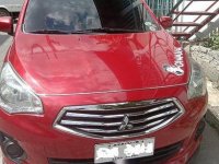 Red Mitsubishi Mirage G4 2016 at 80000 km for sale