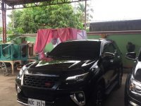 Black Toyota Fortuner 2017 for sale in Manual