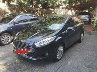 Black Ford Fiesta 2014 at 64000 km for sale 