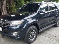 Black Toyota Fortuner 2015 SUV / MPV at Automatic  for sale in Manila