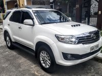 White Toyota Fortuner 2014 for sale in Manila