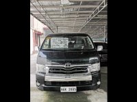 Selling Black Toyota Hiace Super Grandia 2018 Van at 20613 km in Manila