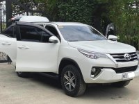 Selling White Toyota Fortuner 2018 SUV at 22000 km in Manila