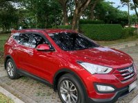 Red Hyundai Santa Fe 2014 for sale in Pasig