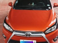 Selling Orange Toyota Yaris 2016 in Quezon City