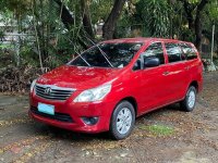 Red Toyota Innova 2012 for sale in Manila