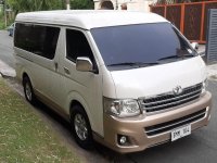 Selling White Toyota Hiace Super Grandia 2013 in Quezon City