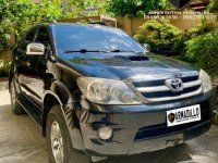 Black Toyota Fortuner 2008 for sale in Cebu