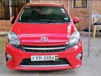 Red Toyota Wigo 2015 for sale in San Mateo