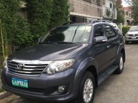 Grey Toyota Fortuner 2014 for sale in Pasig