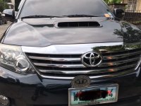 Black Toyota Fortuner 2013 for sale in Quezon