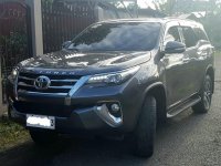 Grey Toyota Fortuner 2016 for sale in Davao 