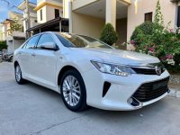 Pearl White Toyota Camry 2017